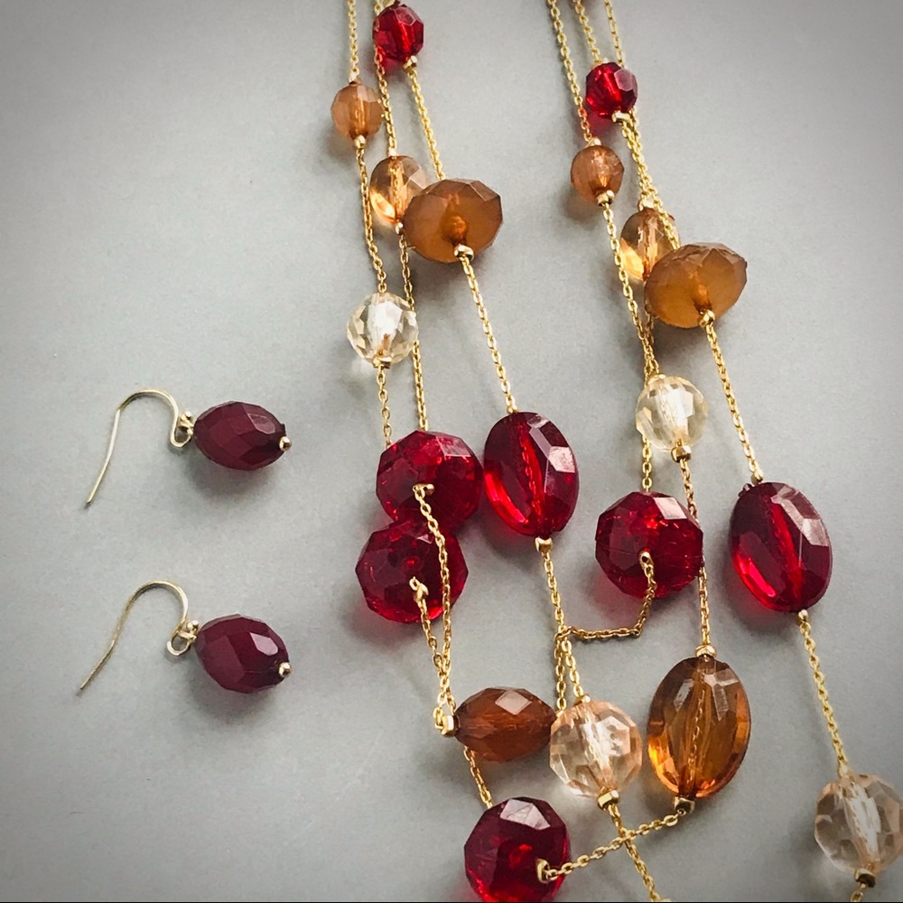 Avon Jewelry Set 1990s–2000s | Necklace & Earrings